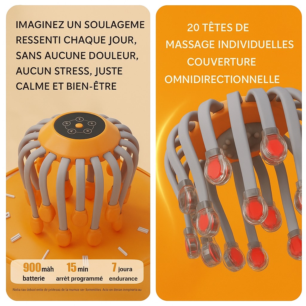 Appareil de Massage pour la Migraine